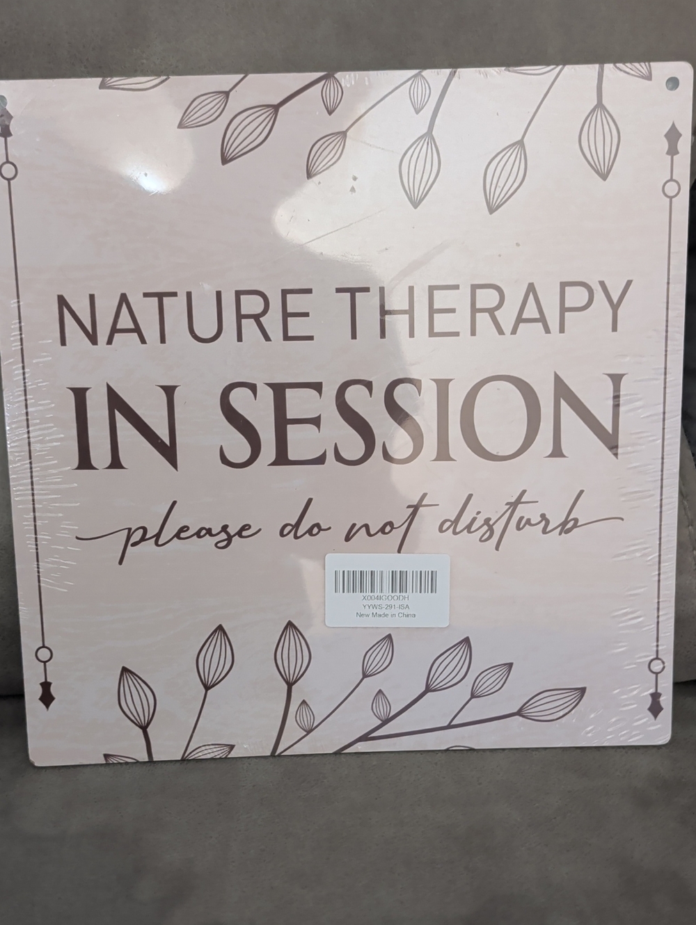 Nature Therapy In Session Wall Sign - Decorative Plaque